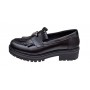 Pantofi dama casual din piele naturala Negru GKR4XN